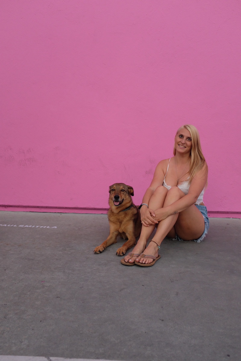 Luka und Lexi pink wall